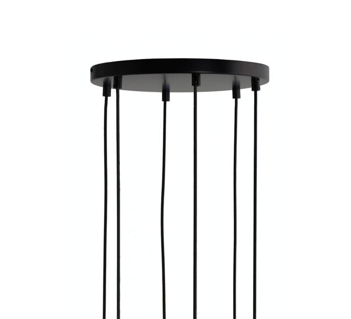 Frandsen Baldachin für 6 Pendelleuchten, matt schwarz