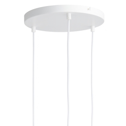 Frandsen Baldachin für 3 Pendelleuchten, mattweiß