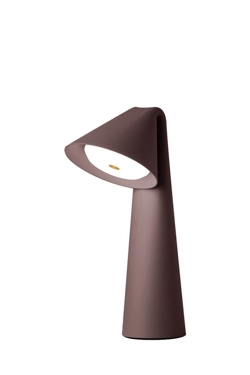 Ami Portable batteriebetriebene Lampe / Tischlampe, chocolate clay