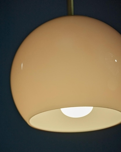 Ball Glass Pendelleuchte Ø18, amber