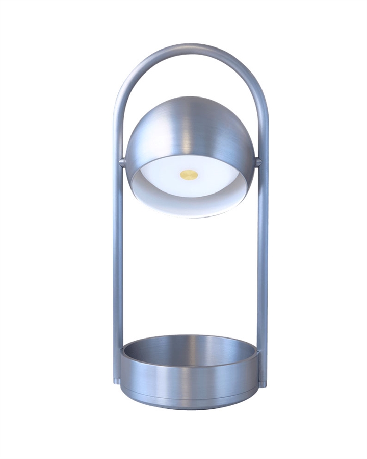 Ball Portable Akku-/Tischlampe, Aluminium