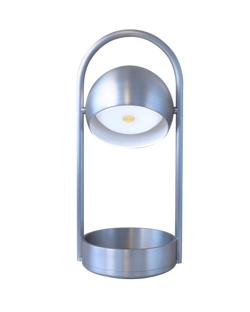 Ball Portable Akku-/Tischlampe, Aluminium