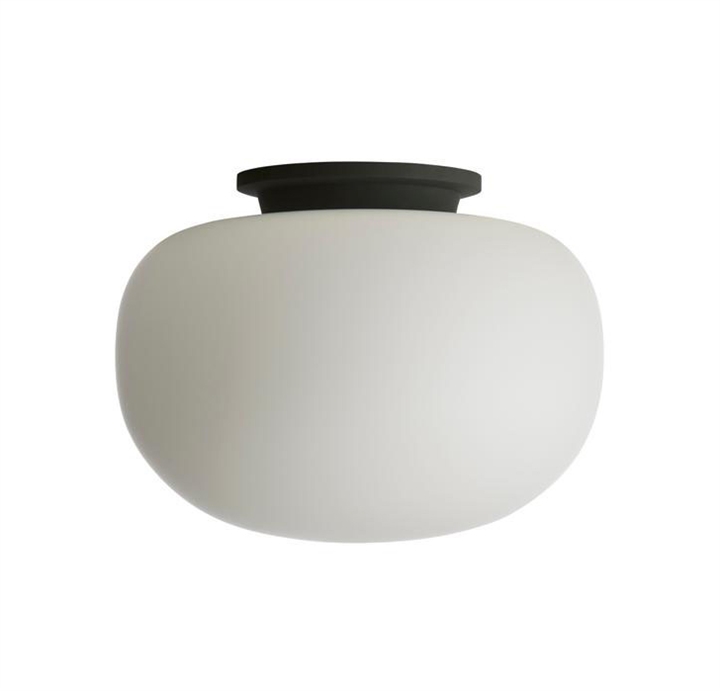 Supernate Deckenleuchte Ø38, opal/schwarz