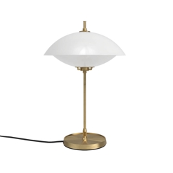 Musling Tischlampe, Opal/Messing
