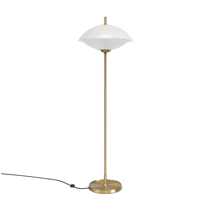 Musling Stehlampe, opal/ messing