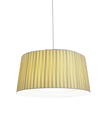 GT5 Pendelleuchte Ø62, Natur mit weißer Aufhängung