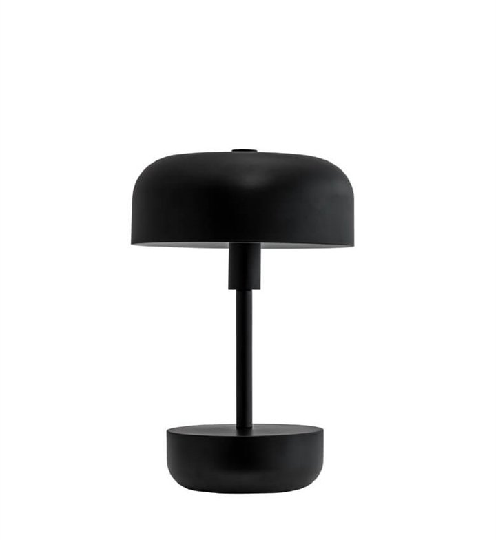 Haipot tragbare Tischlampe/Batterielampe, schwarz