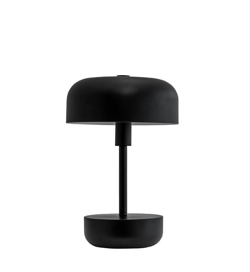 Haipot tragbare Tischlampe/Batterielampe, schwarz