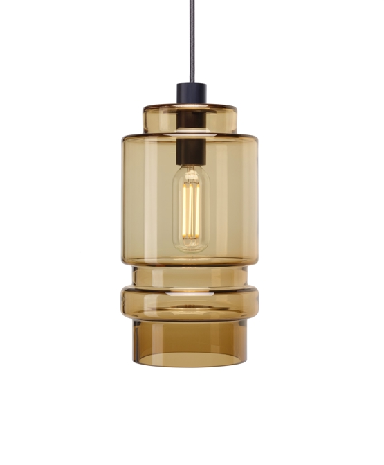 Axle Pendelleuchte Glasschirm Medium, New Brown