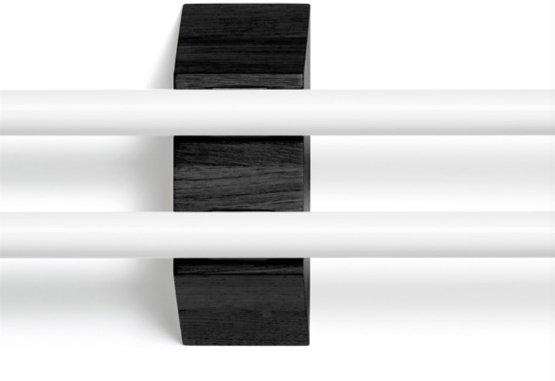 Minimism Double Wandleuchte, Eiche schwarz