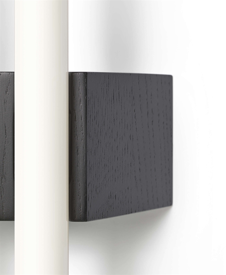 Minimism Single Wandleuchte, Eiche schwarz