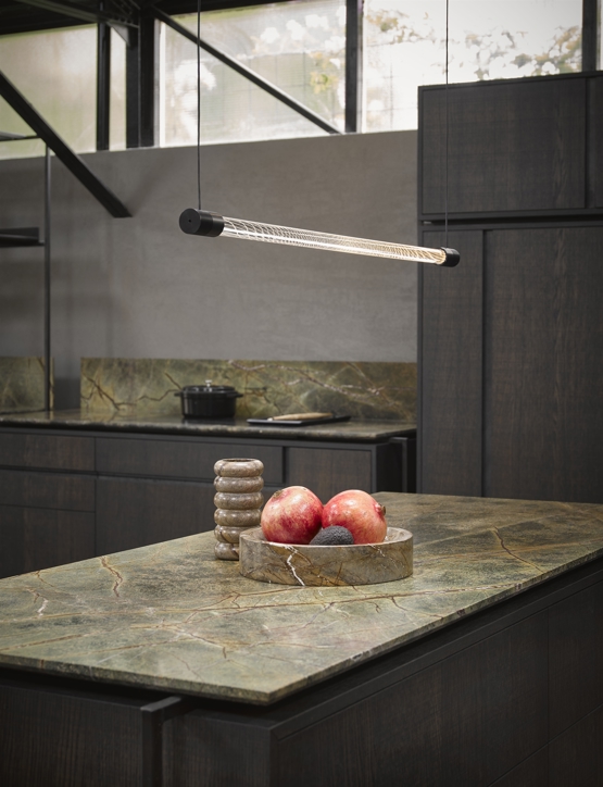 Vapour Pendelleuchte horizontal, schwarz