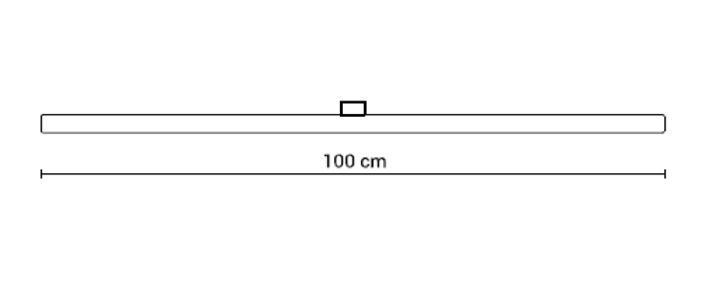 S14d LED 8W, 660 Lumen, 1000 mm, dimmbar