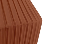 Pleat Schirm 75 cm, cinnamon brown