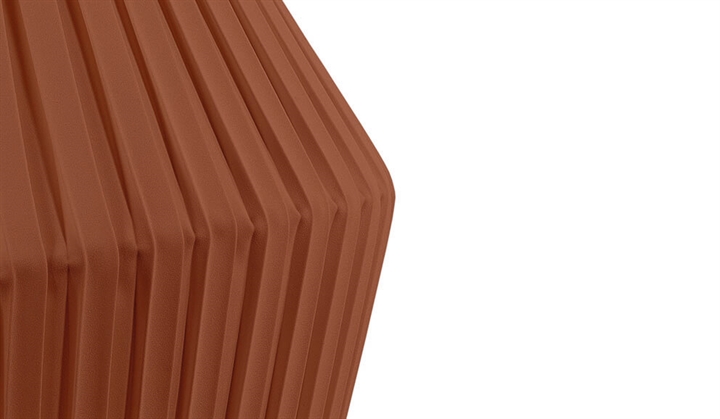 Pleat Schirm 75 cm, cinnamon brown