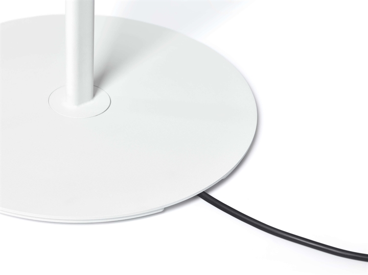 Ring Floor Stehleuchte Basis und Stange, weiß