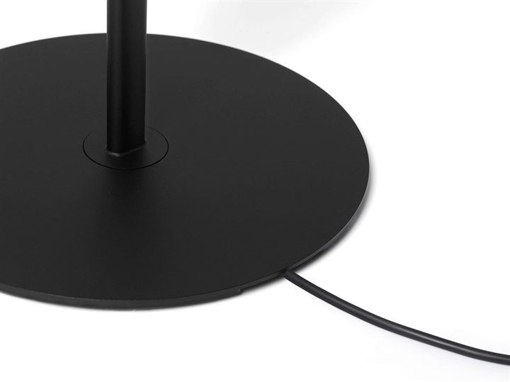 Ring Floor Stehlampe Basis und Stange, schwarz