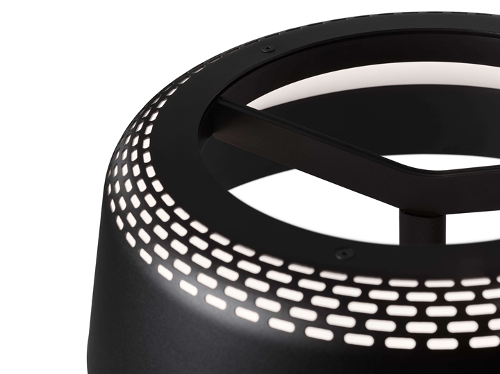 Ring Floor Stehlampe Schirm, schwarz