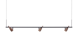 Timber Line 3 Pendelleuchte, Walnuss