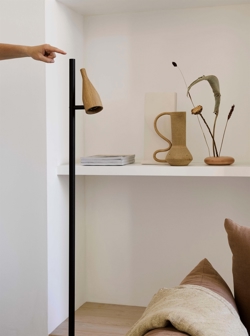 Timber Lounge Single Stehlampe, Eiche