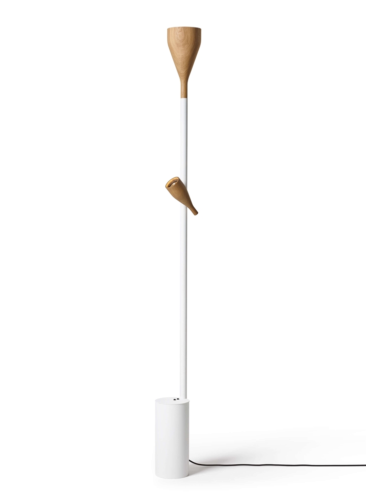 Timber Floor Spot und Uplight für weiße Basis, Eiche