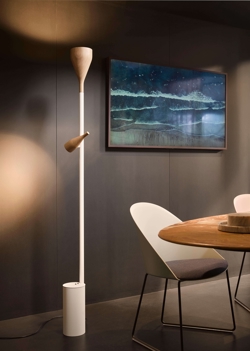 Timber Floor Spot und Uplight für weiße Basis, Esche weiß