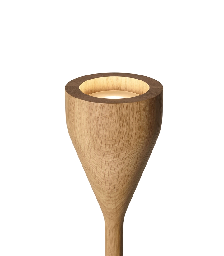 Timber Floor Spot und Uplight für schwarze Basis, Eiche