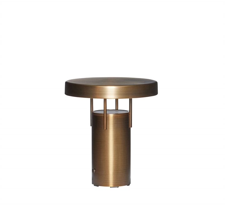 BringMe Portable Tischleuchte / Batterielampe mini, brüniertes Messing