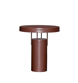 BringMe Portable Tischlampe / Akkulampe, metallic bourgogne