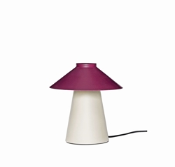Chipper Tischlampe, sand/burgundy