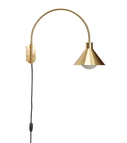 Pipe Wandleuchte, Messing