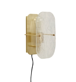 Ruffle Wandleuchte, Messing