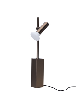 Set Tischleuchte, brüniertes Messing