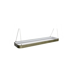 Tube Pendelleuchte small, metallic dunkelgrün