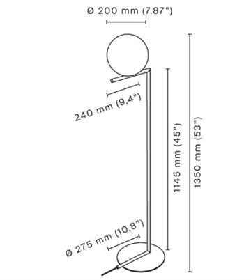 IC Light Floor, Messing F1