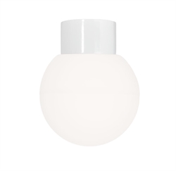 Classic Globe 180 Deckenleuchte / Wandleuchte IP54, weiß/matt opal