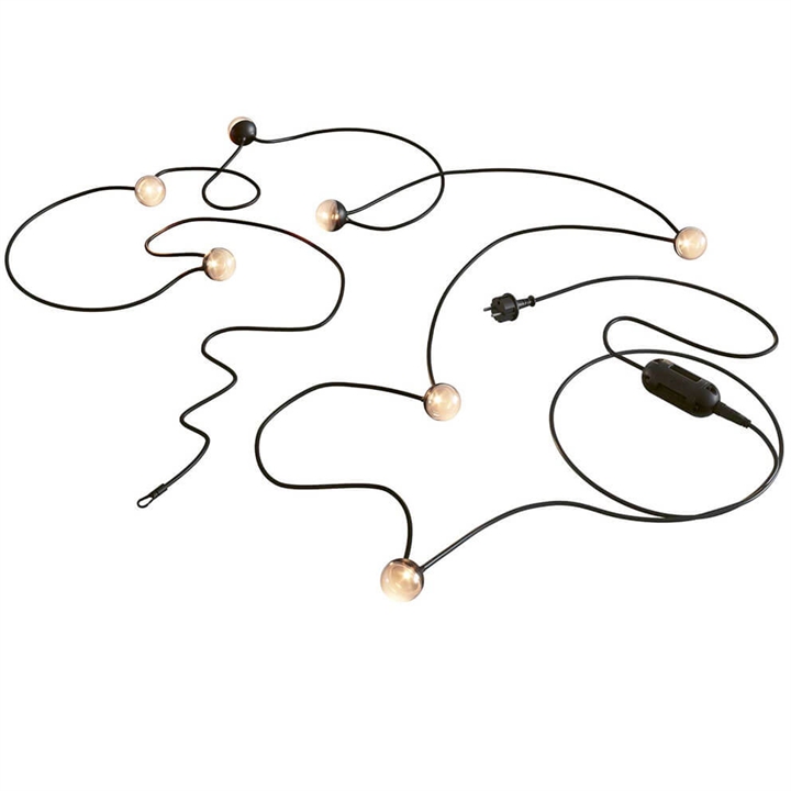 Cherry Bubbls Plug Lichterkette, schwarz