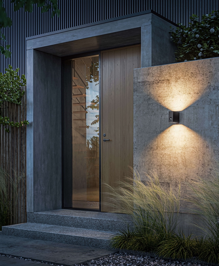 Eye Control Außenwandleuchte m/Sensor, anthrazit