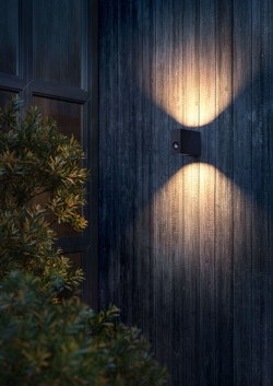 Eye Control Außenwandleuchte m/Sensor, deep black