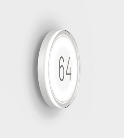 Lisc Number Außenwandleuchte, pure white