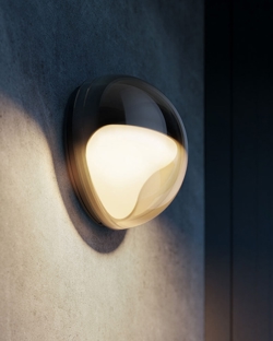 Las.2 Außenwandleuchte, deep black