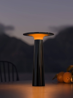 Lix Akku-/Tischleuchte, dark chrom