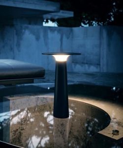 Lix Akku-/Tischleuchte, Jet Black