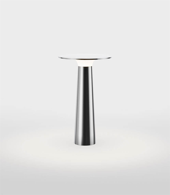 Lix Akku-/Tischleuchte, Chrom