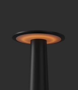 Lix mini Batterielampe / Tischlampe, dark chrom