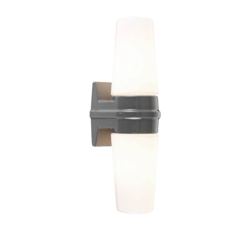 Bernadotte Doppel-Wandleuchte, grau