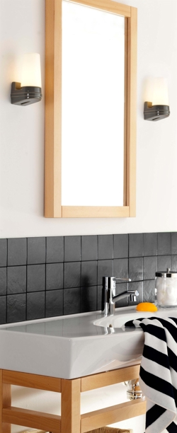 Bernadotte Wandleuchte, grau