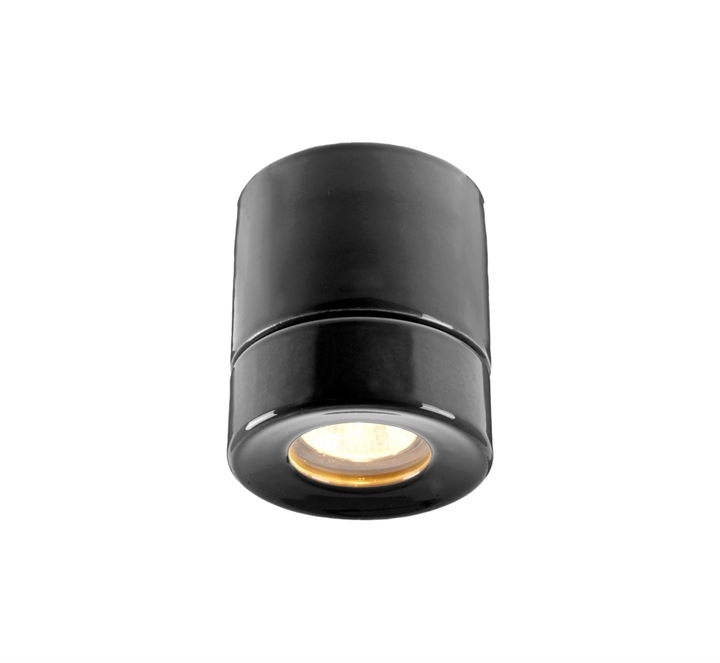 Light On Downlight Deckenleuchte IP44, schwarz
