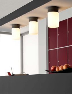 Opus 120/200 Deckenleuchte / Wandleuchte, grau