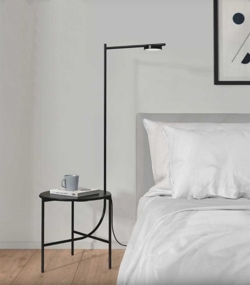 Igram Stehlampe & Tisch, Eichenfurnier